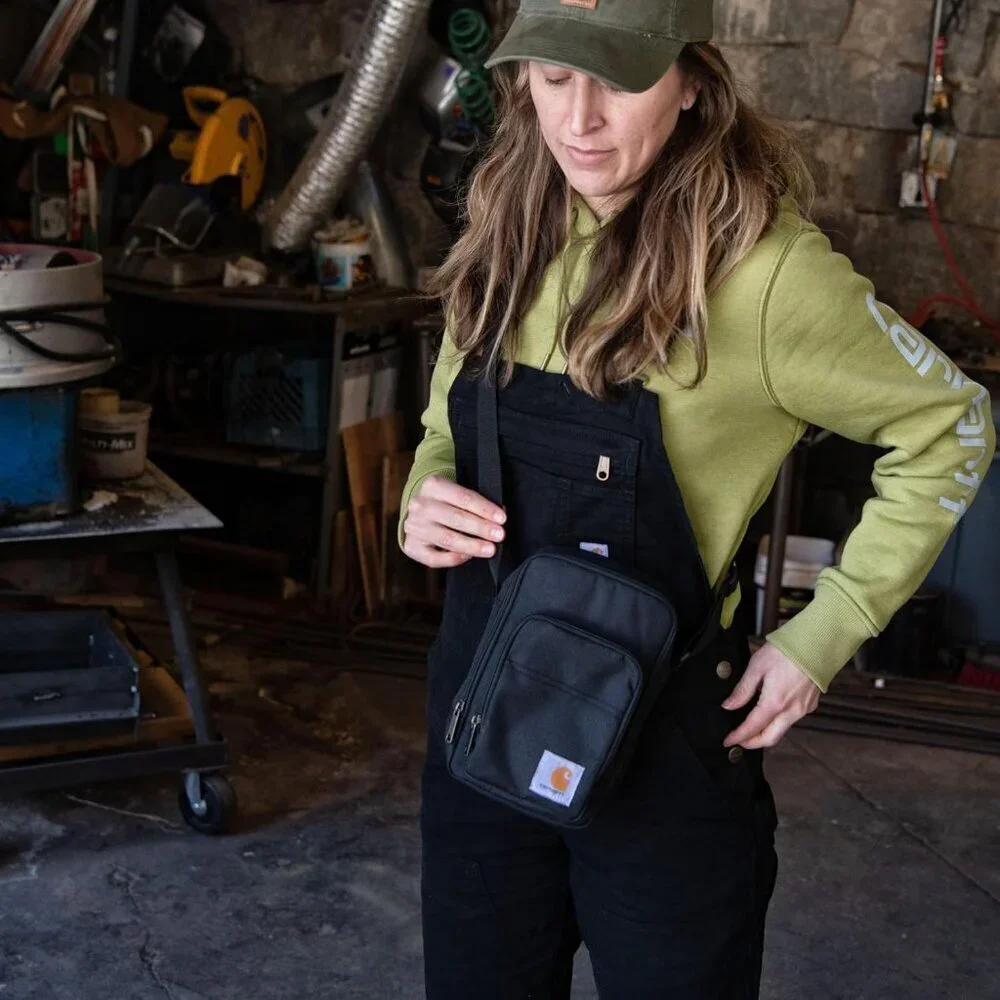 Crossbody Bag Durable Polyester Adjustable Zipper Unisex Travel Hiking